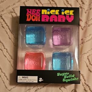Nee Doh Nice Ice Baby Squishy Toy Set - Pink, Purple, Blue